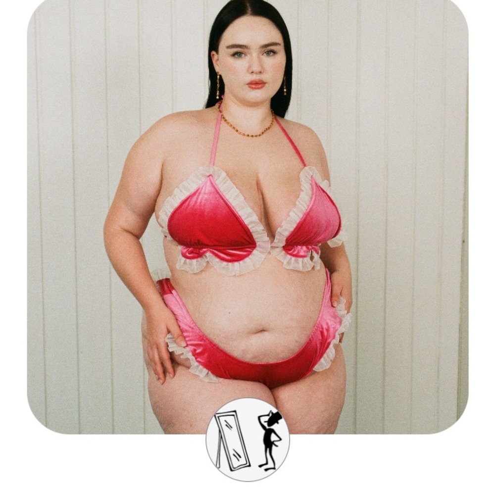 Fashion Brand Company Pink Velvet Bikini